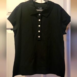 Juniors Polo top, from Aerie, size M, black, washed never worn